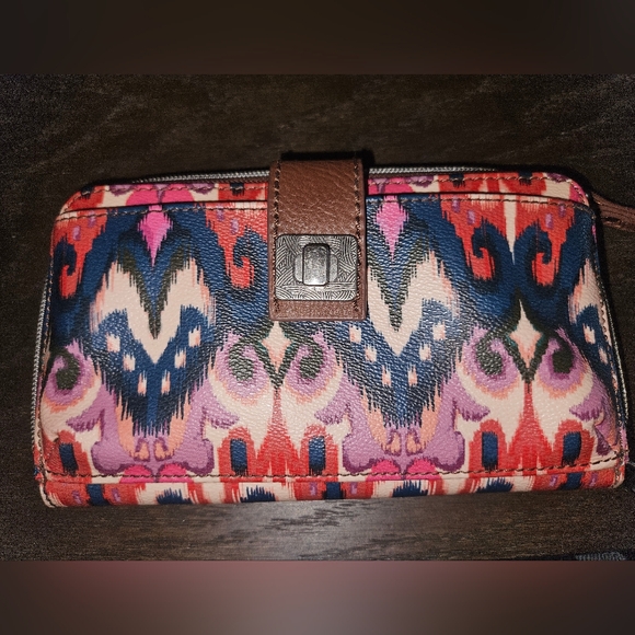 The Sak Pink and Blue Patterned Wallet - Picture 4 of 5